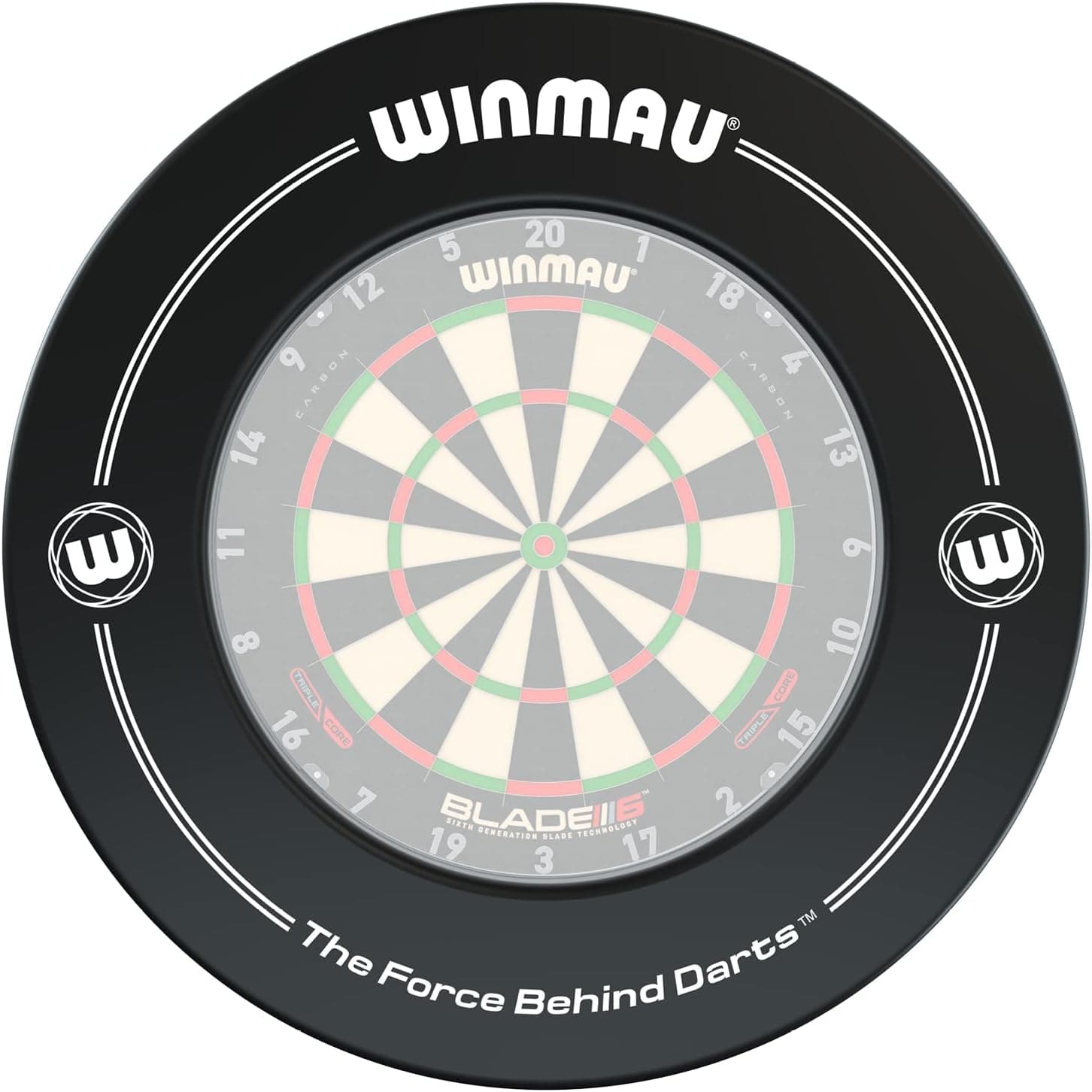 Winmau Printed Black Dartboard Surround