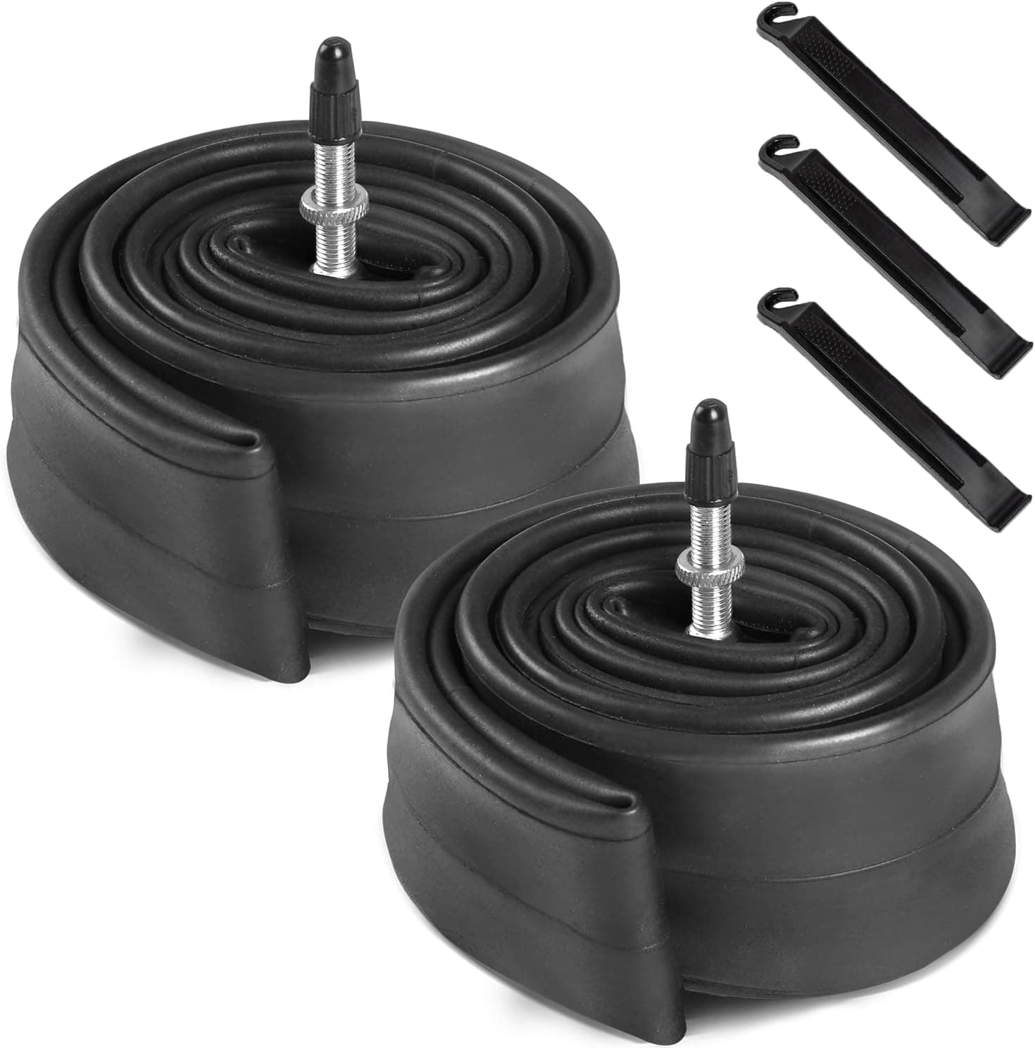 2 Pack 20" Bike Tubes 20x1.75/1.95/2.125 FV33mm Presta Valve Compatible with 20x1.75 20 x 1.90 20 x 1.95 20 x 2.0 20 x 2.10 20 x 2.125 Bike Tire Tubes