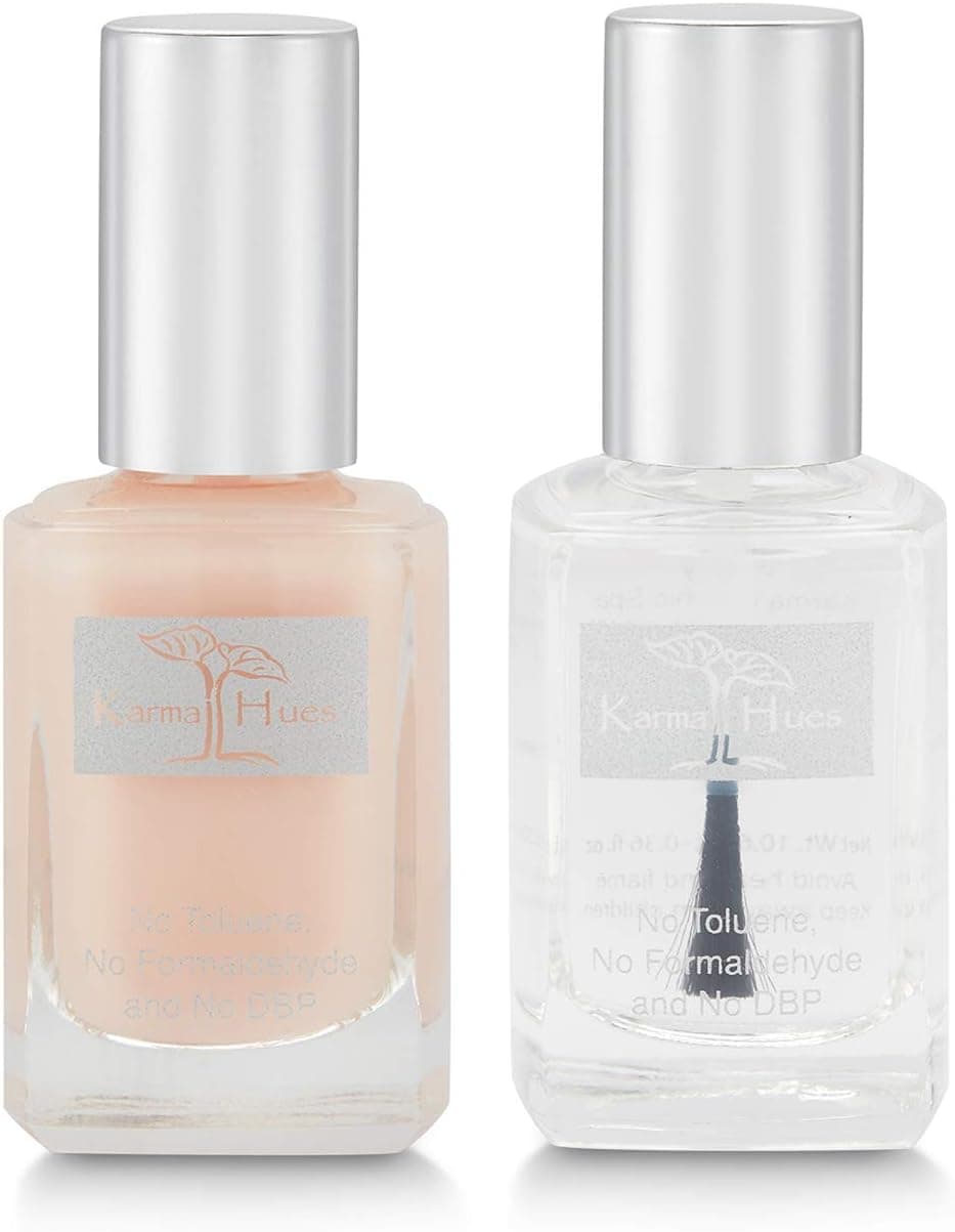 karma organic Natural Nail Polish Triple 5 Base Coat with amazing Deep Nutrition Nails Strengthener Non-Toxic Nail Treatment Vegan Cruelty-Free (Nails Growth)