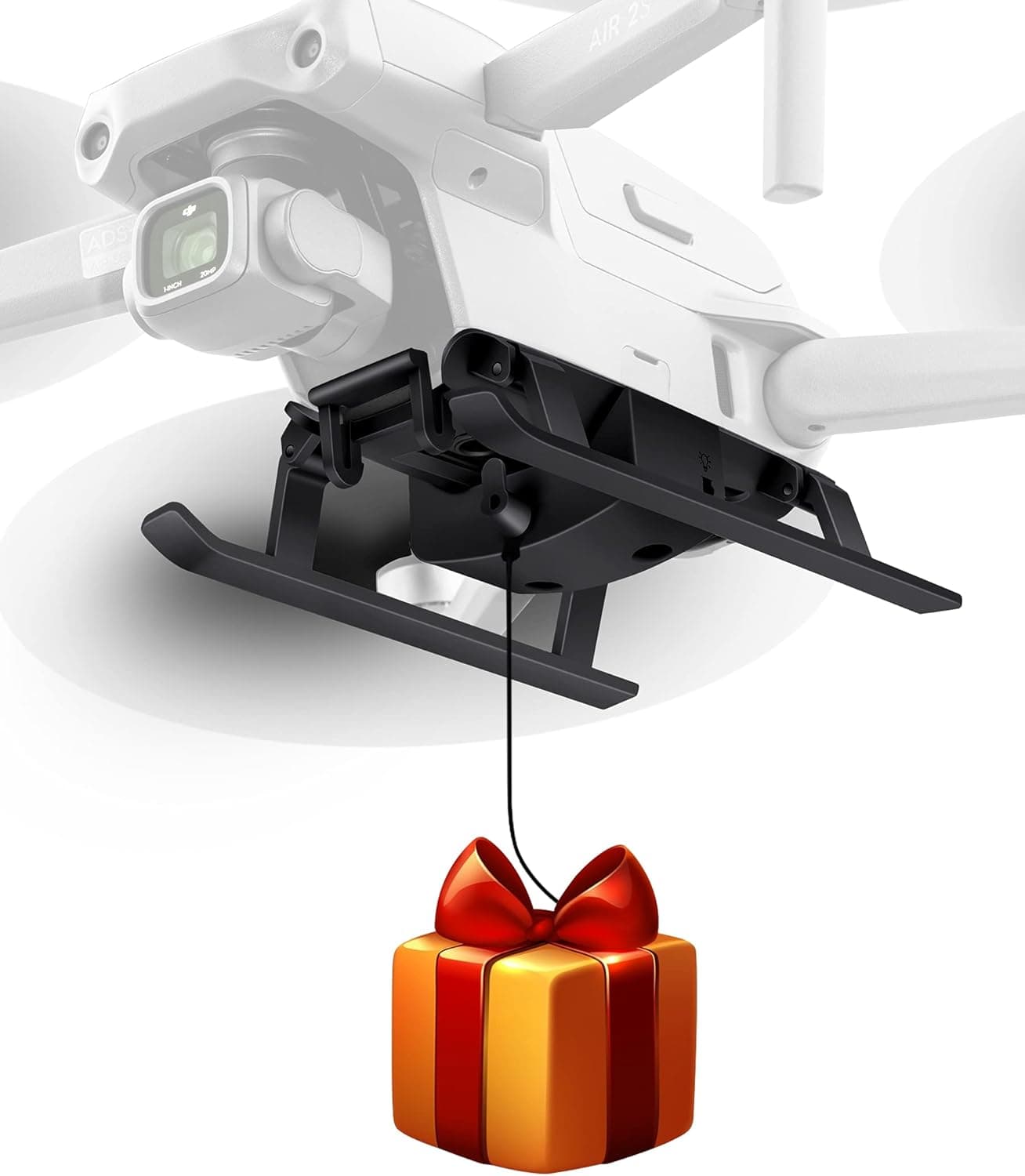 Mavic Air 2 and DJI Air 2S Accessories, Landing Gear with Airdrop Device, Drone Fishing, Flower Delivery, Advertising, Party Gift Delivery, Marriage Proposal, Search and Rescue, Non-contact Medical Item Delivery