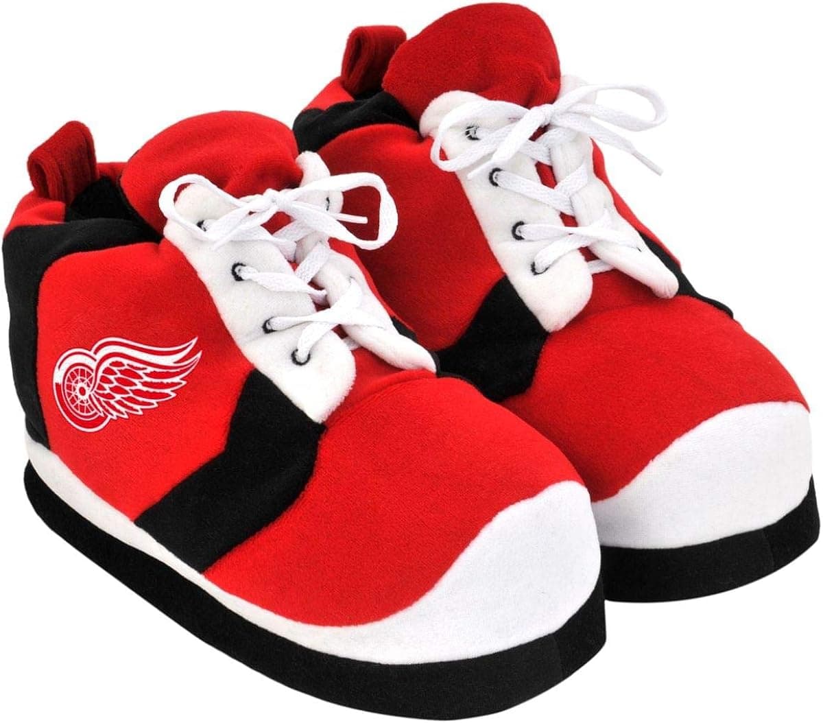 Forever Collectibles Detroit Red Wings NHL Adult Sneaker Slippers Large