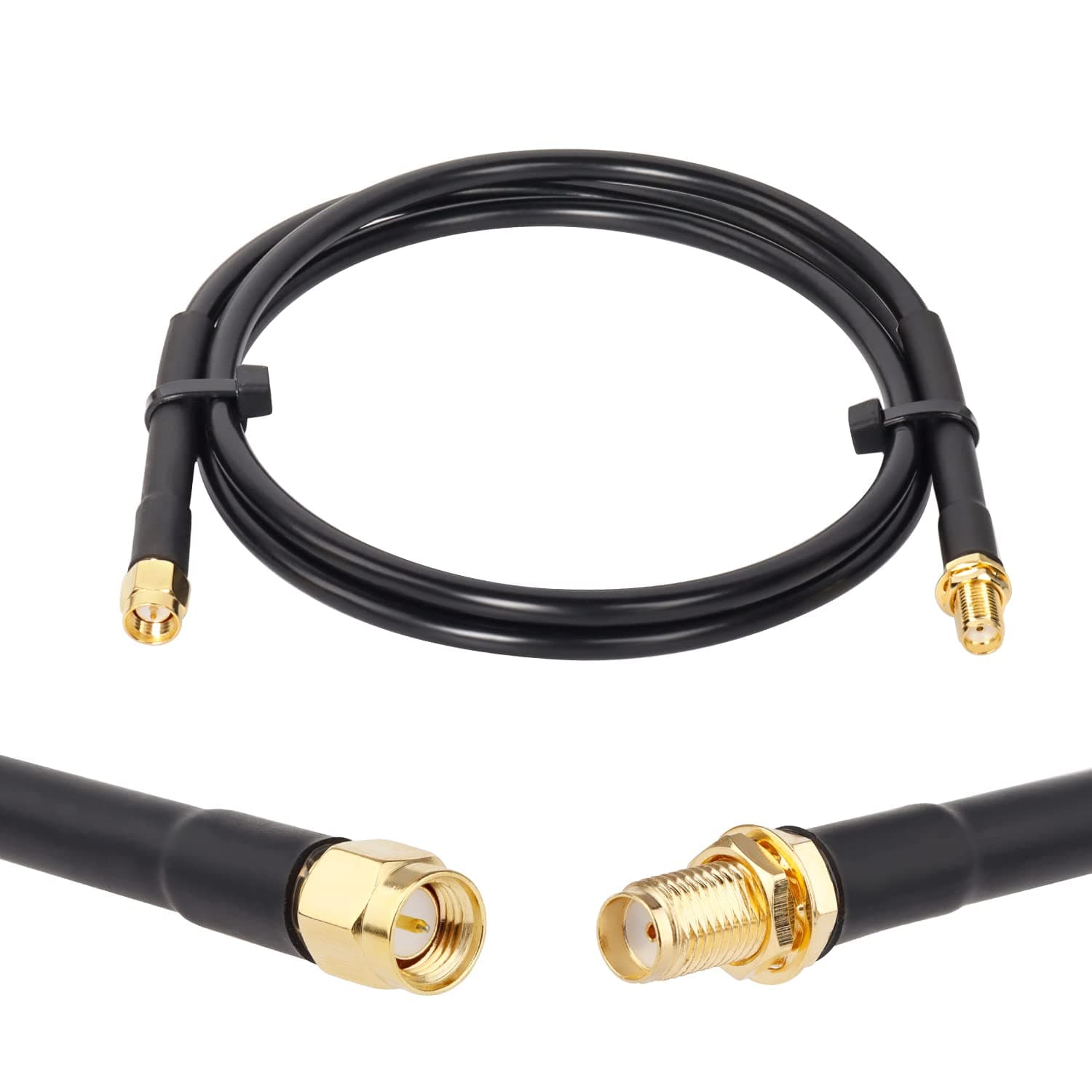 XRDS -RF SMA Cable, SMA Male to SMA Female Cable 3 FT RG58 SMA Extension Cable for SDR Equipment Antenna Ham Radio,3G 4G LTE Antenna,ADS-B,GPS and etc