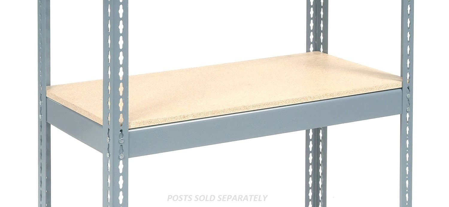 Nexel Wood Deck Bulk Rack Shelf, Gray Finish, 48"W x 36"D