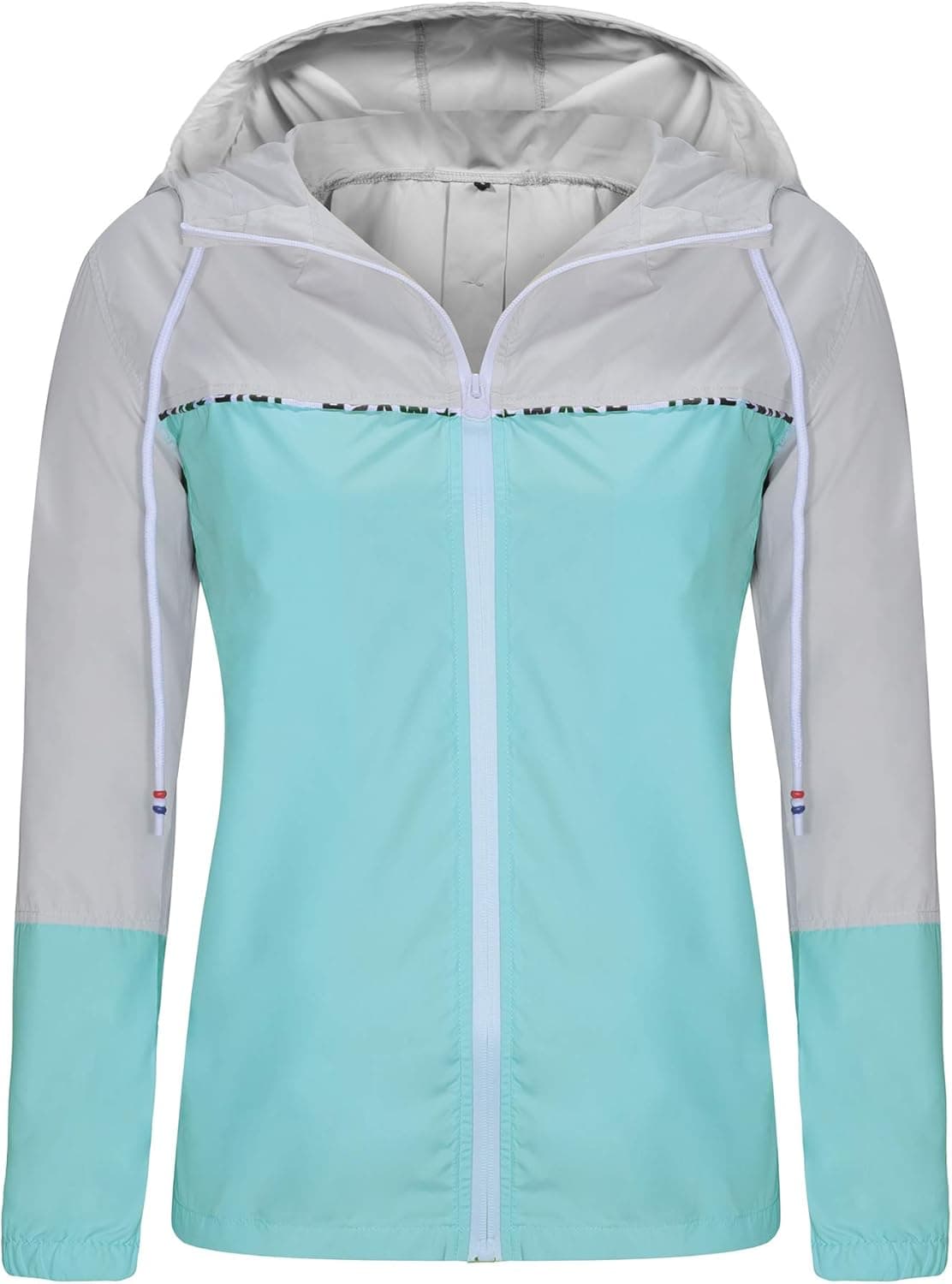 UUANG Women's Lightweight Packable Rain Jacket Hooded Waterproof Windbreaker