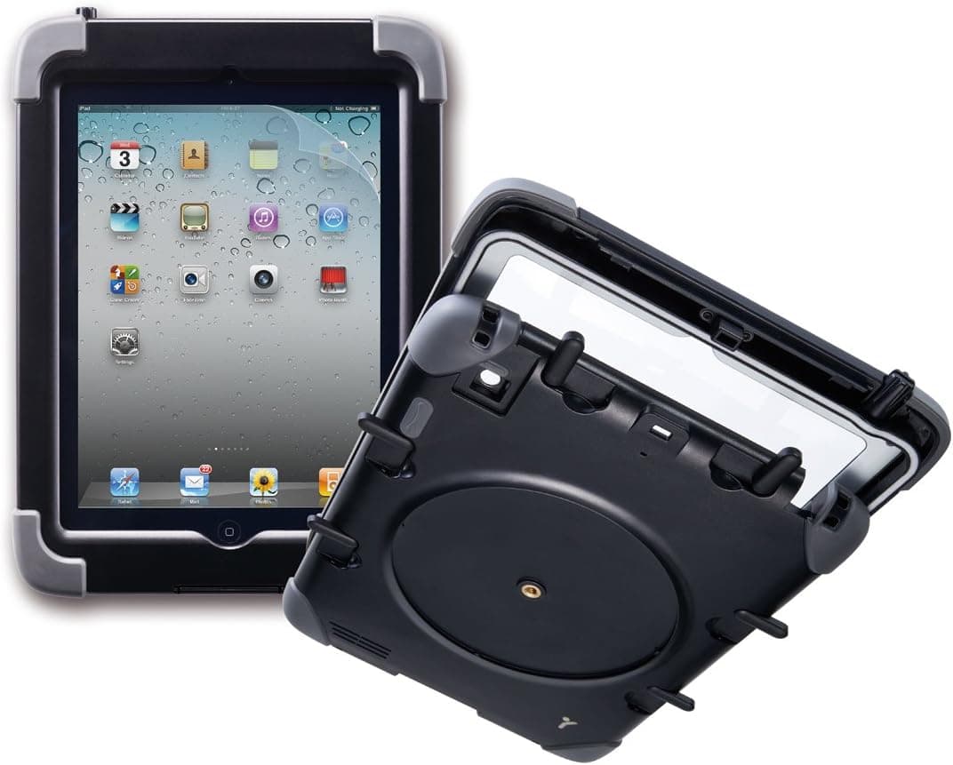 The Joy Factory Ultra Rugged Waterproof, Military Grade, Shockproof, Case with Built in Heavy-Duty Screen Protector compatible with iPad 2/3/4th Gen (CWA101)