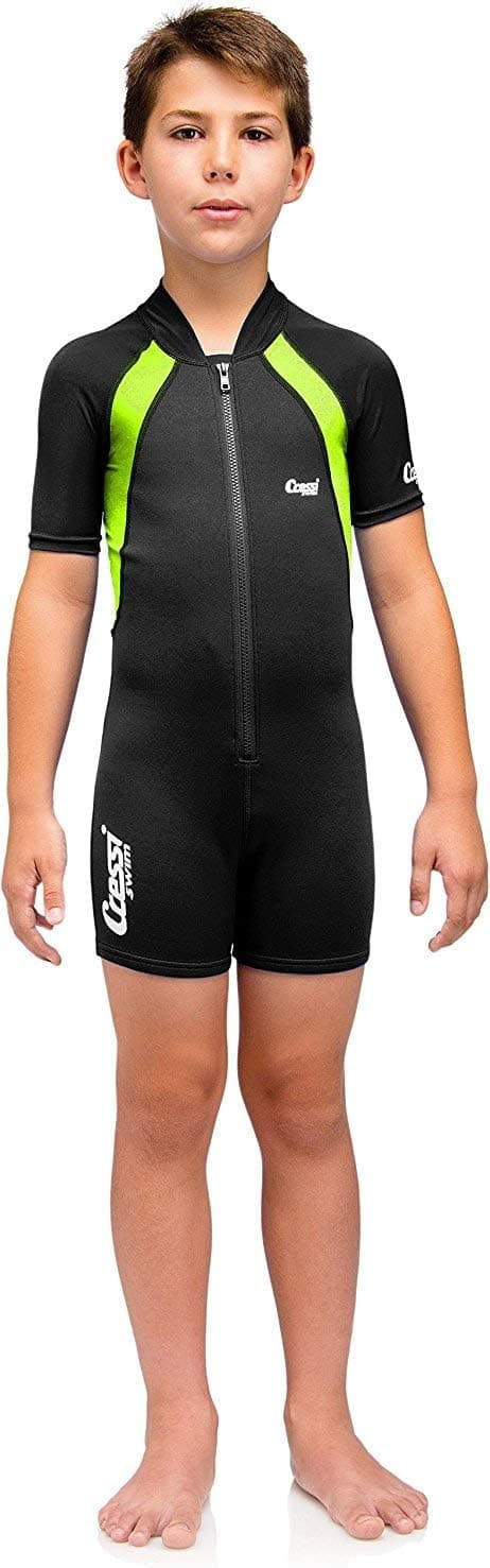 Cressi Kids Short Sleeve Swimsuit in Neoprene 1.5mm for Boys and Girls aged 2 to 10 year - Kids Swimsuit: designed in Italy