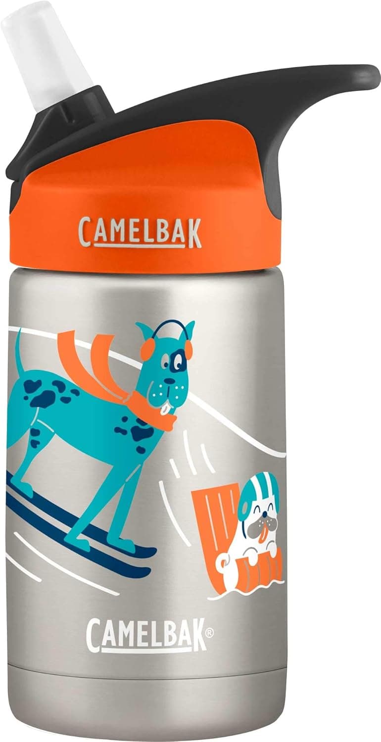 CamelBak Eddy Kids Vacuum Insulated Stainless Steel Bottle 12 oz, Dog Sledding