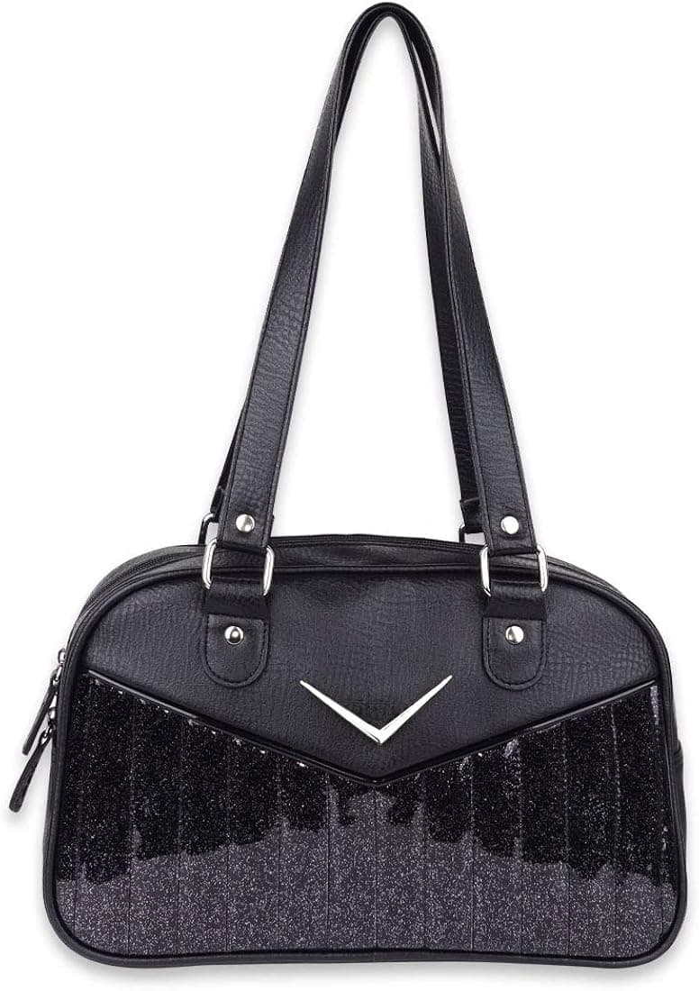 Liquorbrand Bonneville Bowler Purse with Chevron Logo