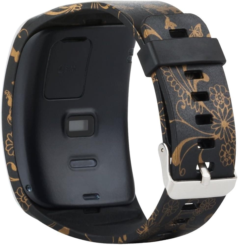 Tkasing Samsung Galaxy Gear S R750 Smart Watch Replacement Wristband Bracelet/Free Size Wireless Smartwatch Accessory Band Strap with Secure Buckle (L)