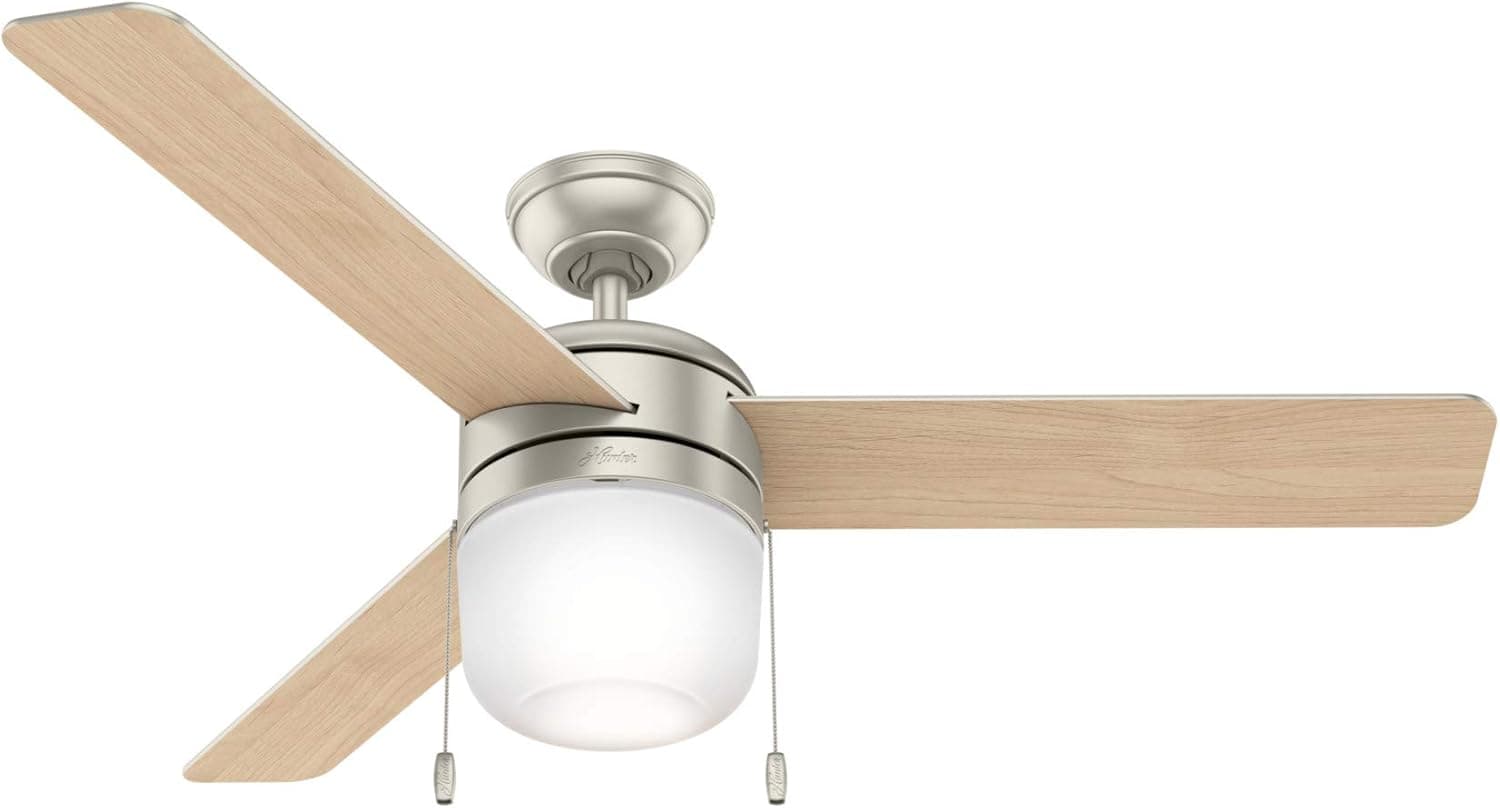 Hunter Fan Company 59405 Acumen Ceiling Fan, 52, Matte Nickel