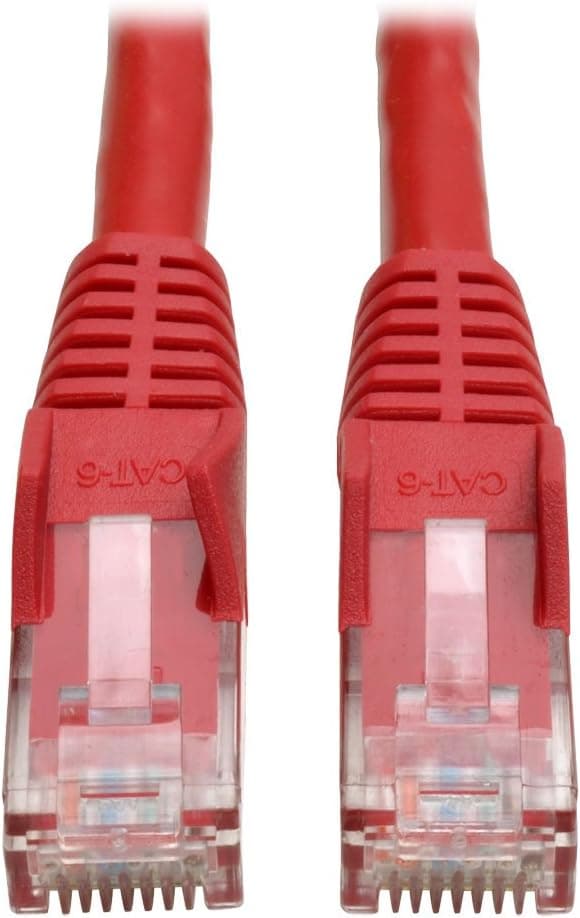 Tripp Lite Cat6 Gigabit Snagless Molded Patch Cable (RJ45 M/M) - Red, 5-ft.(N201-005-RD)