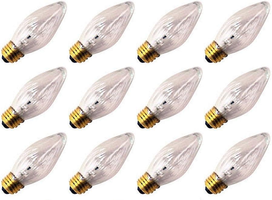 12 Qty. Halco 25W F15 CL Med 130V Halco F15CL25 25w 130v Incandescent Clear Lamp Bulb