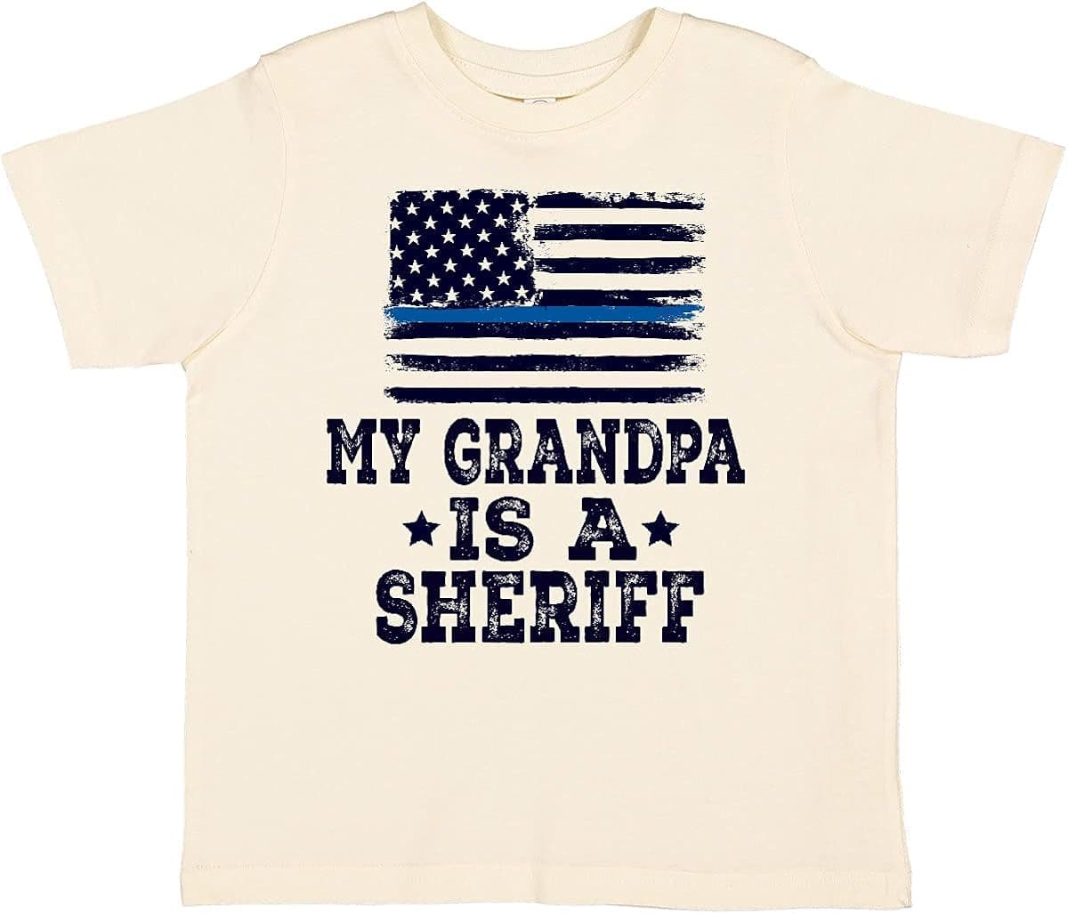 inktastic Grandpa Sheriff Law Enforcement Grandchild Gift Toddler T-Shirt