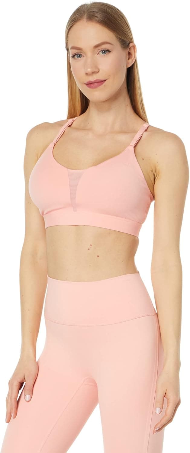 Champion Women's, Soft Touch Moderate Support Sports (Longline Bra Available), Pink Star, Large