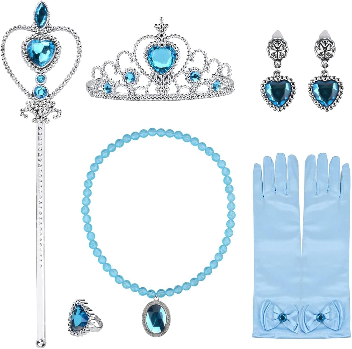 Girl Princess Dress up Accessories Costume Cosplay,5 Pieces Set