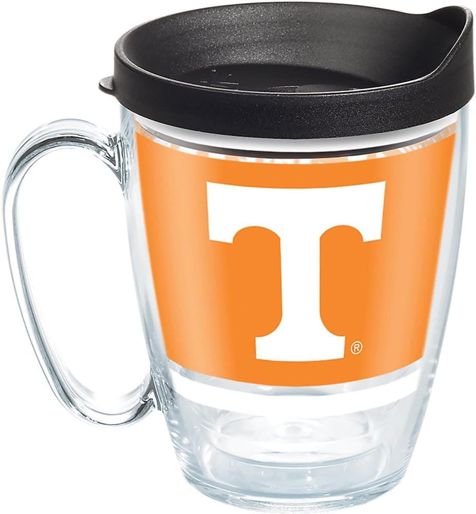 Tervis Tennessee Volunteers Legend Coffee Mug With Lid, 16 oz, Clear