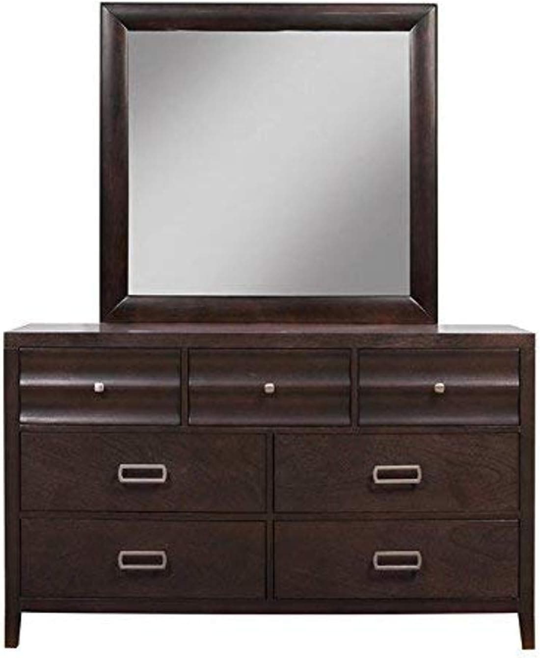 Alpine Furniture Legacy Mirror, Brown Merlot