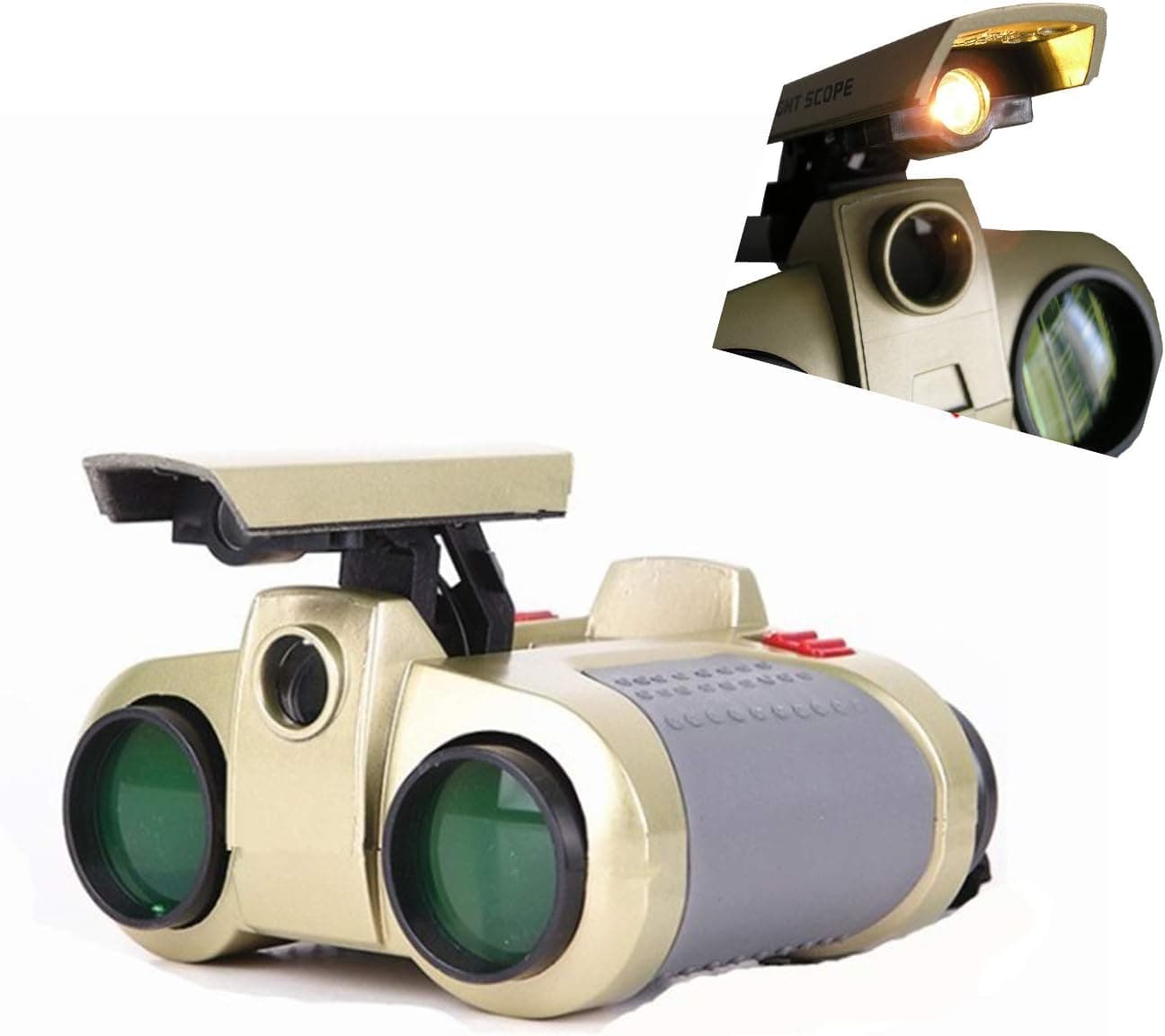 AWOEZ Handheld Binoculars Telescope for Kids Boys Girls with Night-Beam Vision Playground Roleplay Tool Decoration Crafts Kids Presents Supplies Gift