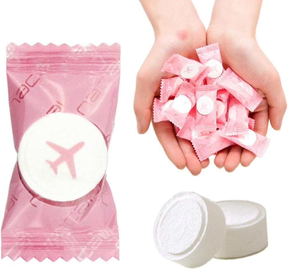 VanFn Disposable Towel, Compressed Towel, Mini Disposable Compressed Washcloth, Cotton Portable Disposable Compressed Towels Perfect for Travel, Home & Outdoor Activities, Nacai Series (100PCS)