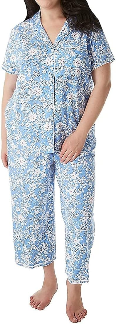 KN Karen Neuburger Plus Size Printed Pajama Set