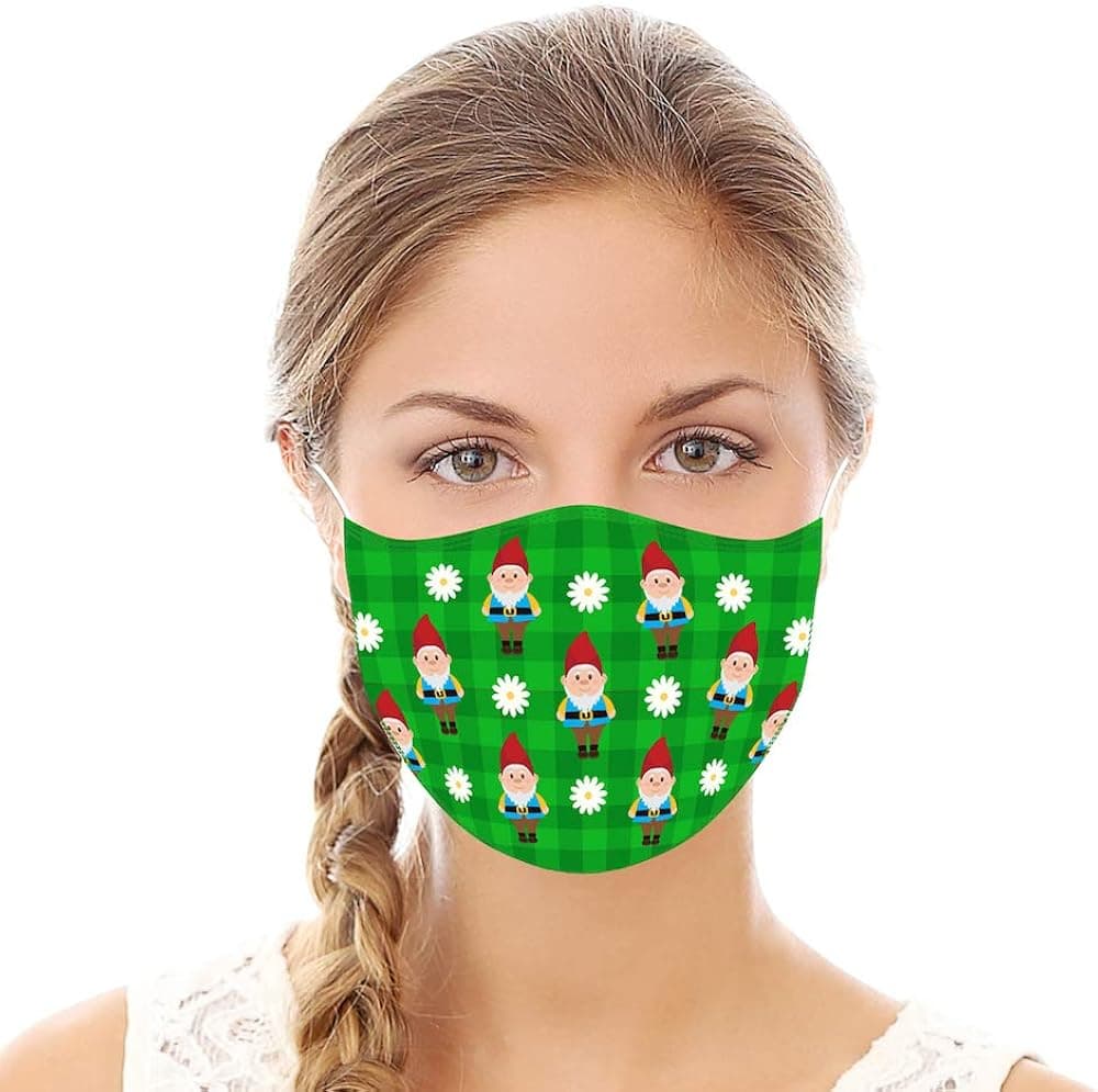 Briarwood Lane Garden Gnomes Reusable Cloth Face Mask