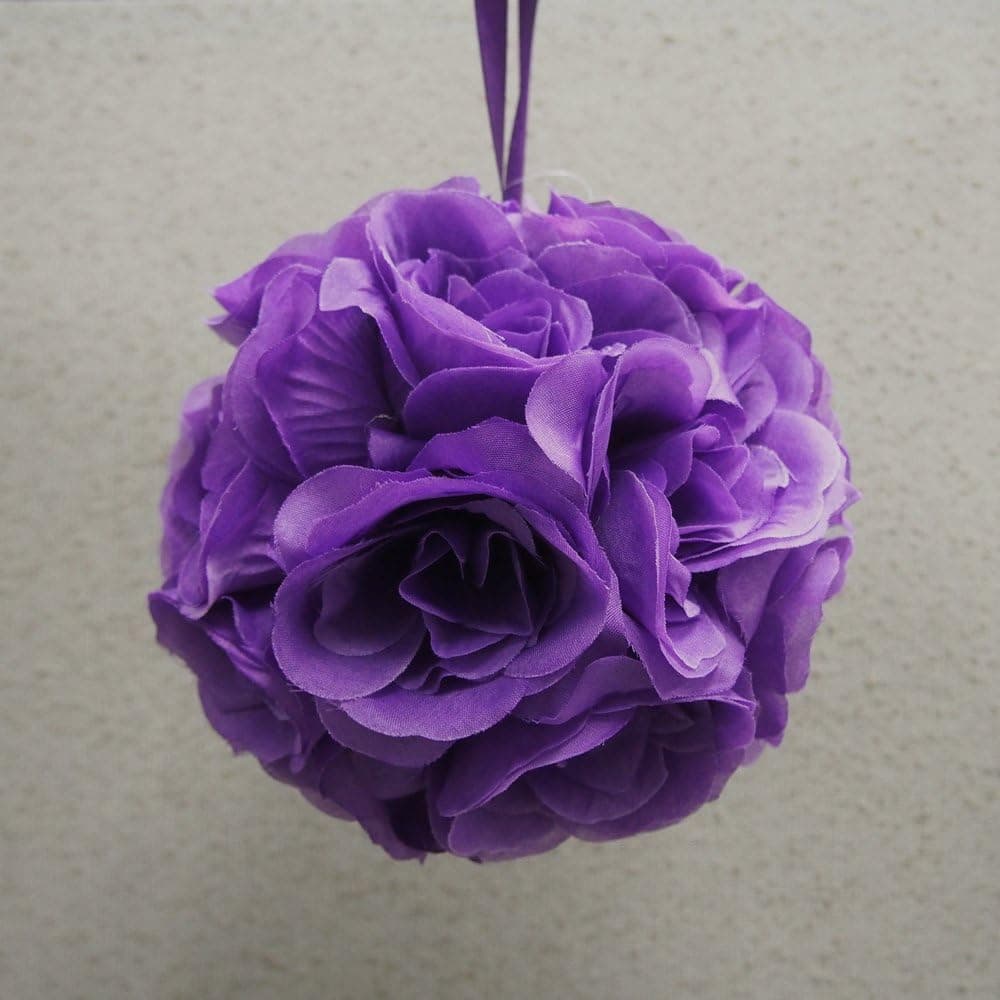 Pomander Flower Balls Wedding Centerpiece, 6-inch, Purple