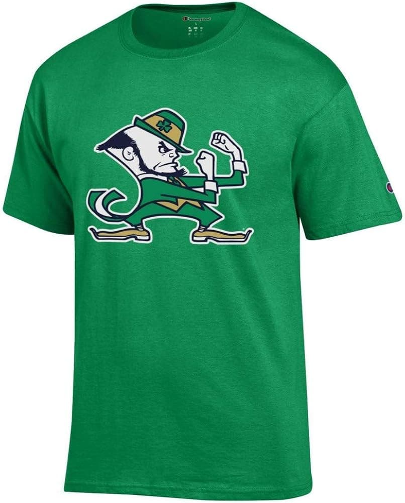 Elite Fan Shop Notre Dame Fighting Irish Tshirt Leprechaun Kelly