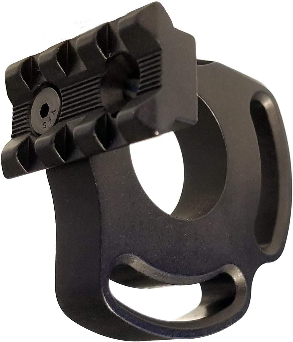 CDM GEAR MTR Light Mount with 3 Slot Rail, Compatible with Mossberg 590A1, Black