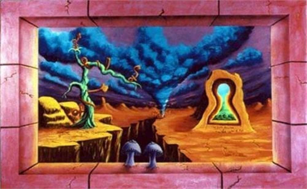 The Door Unlocked by Vincent Monaco Blacklight Poster 22 x 35in
