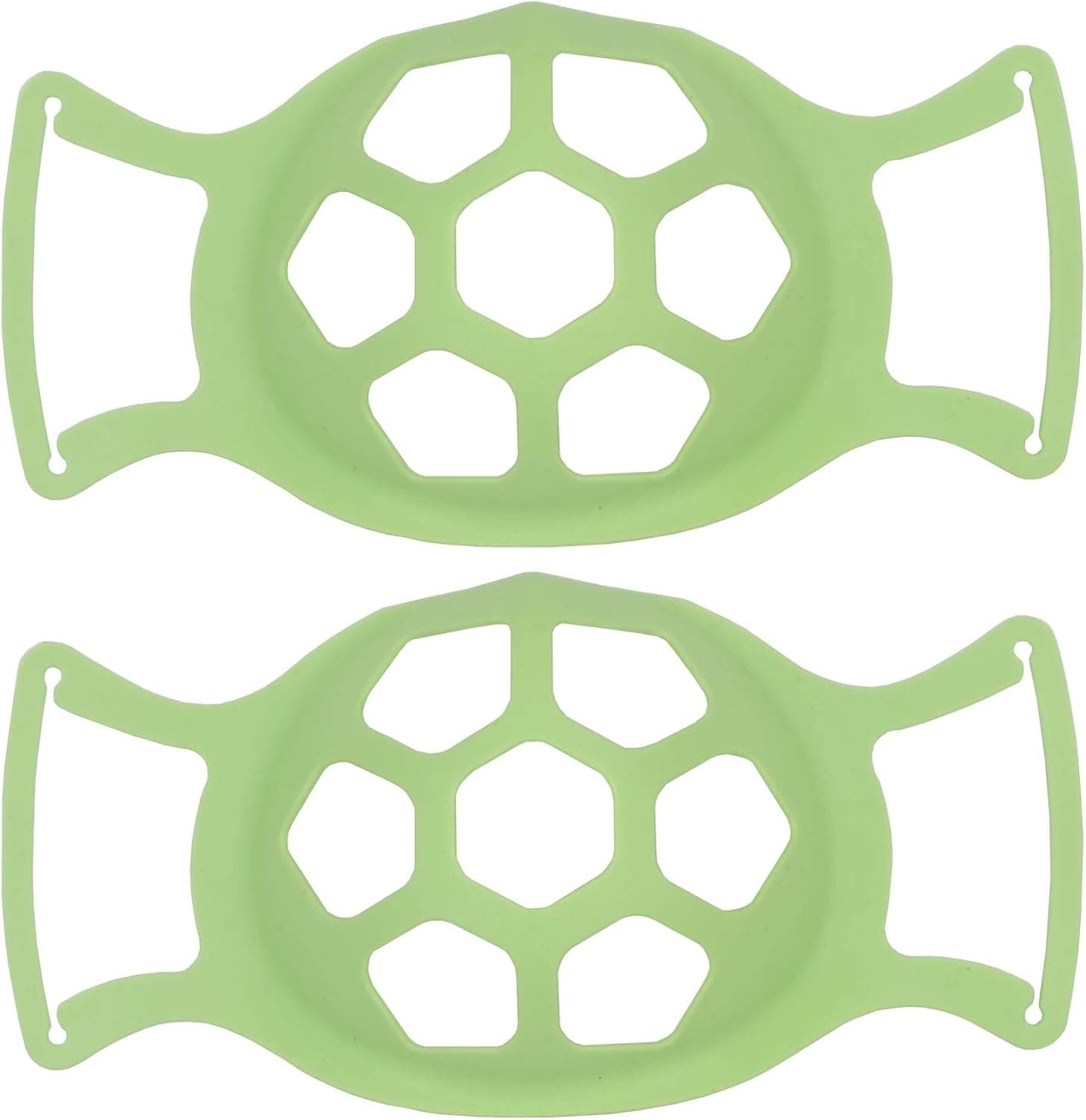 Cobakuey 3D Bracket for Comfortable Wearing Silicone Face Bracket Inner Support Frame Reusable Washable Translucent