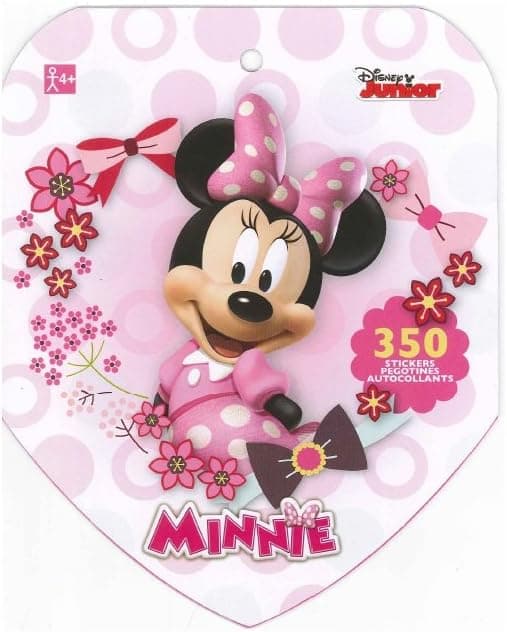 Disney Minnie Mouse Sticker Book for Kids (Over 350 Stickers)-1 Pack