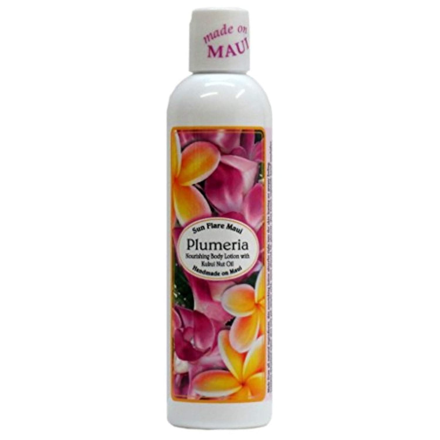 Hawaiian Sun Flare Maui Body Lotion Plumeria 8 oz. Bottle