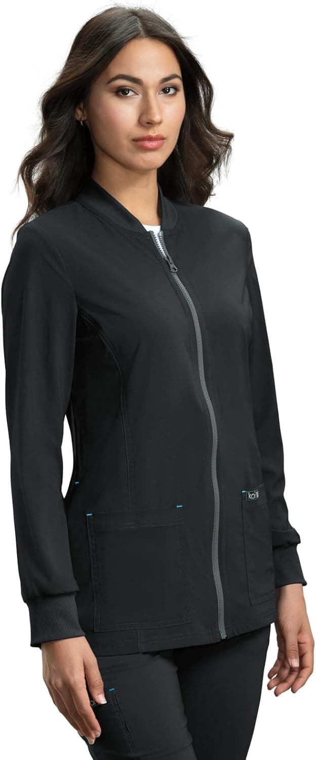 KOI Basics Ultra Comfortable Moisture-Wicking Andrea Scrub Jacket for Women