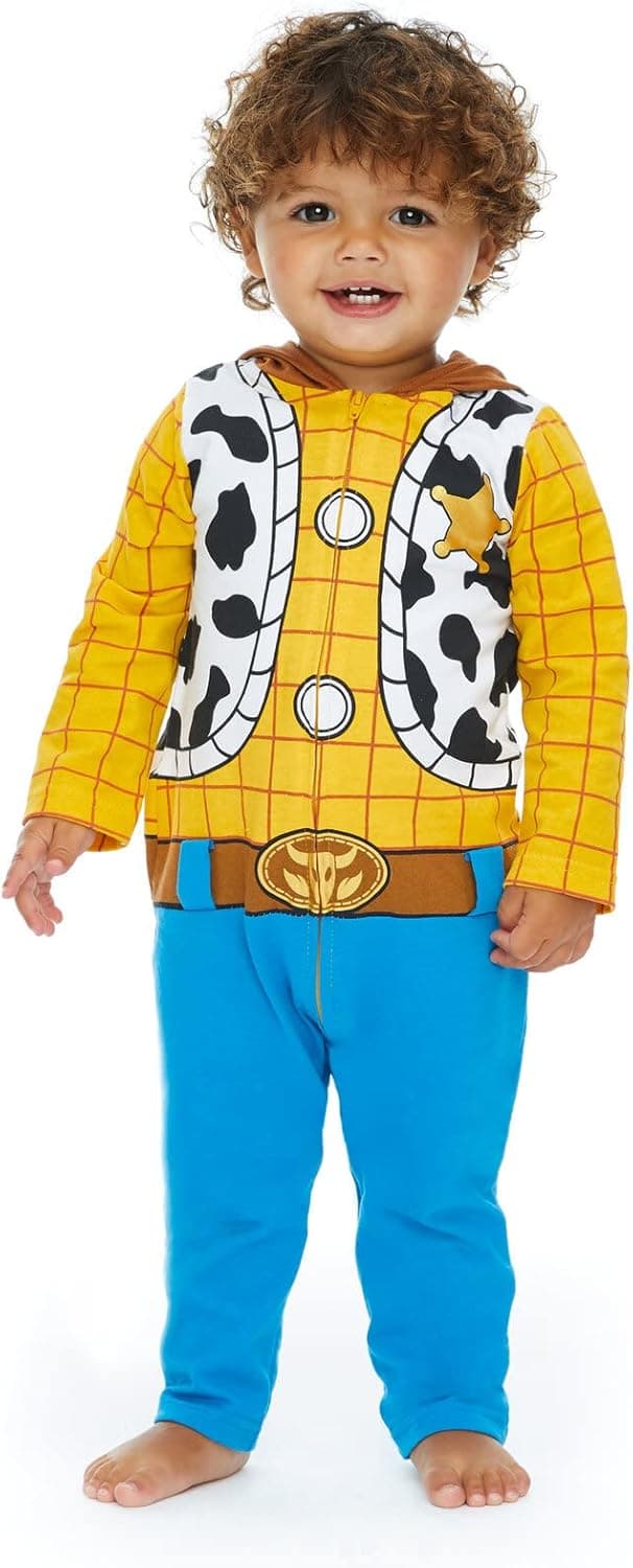 Disney Pixar Toy Story Woody Zip Up Coverall Newborn to Toddler