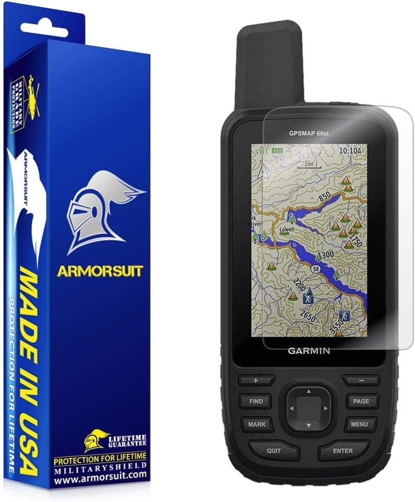 ArmorSuit 2 Pack MilitaryShield Screen Protector Compatible with Garmin GPSmap 66s/66st Max Coverage HD Clear Film