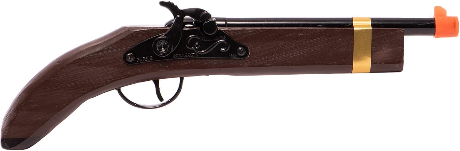 PARRIS CLASSIC QUALITY TOYS EST. 1936 Kentucky Pistol, Wood and Steel, Replica, Fires Single Shot Pull Off Caps