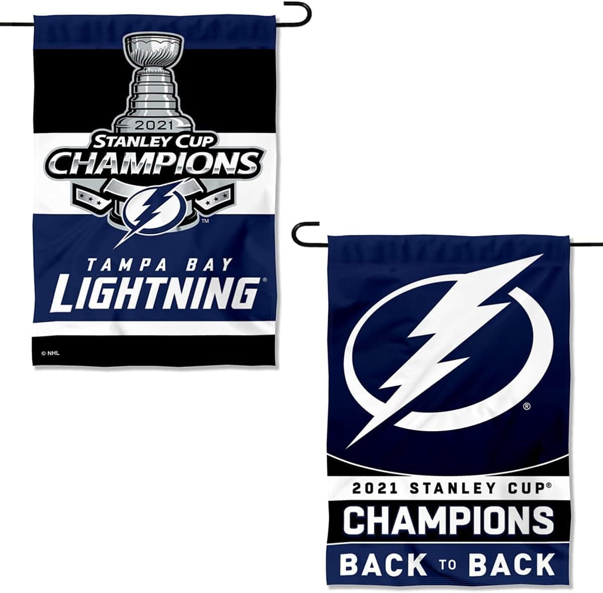 Tampa Bay Lightning Stanley Cup 2021 Champions Double Sided Garden Banner