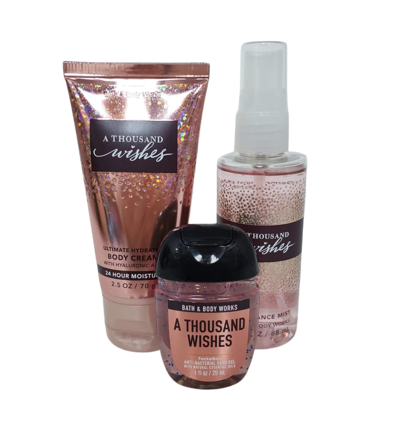 Bath and Body Works - A Thousand Wishes - On-The- Go - Gift Set