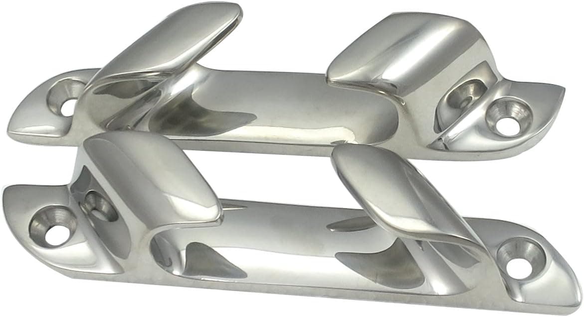 White Water Stainless Angled Bow Chocks