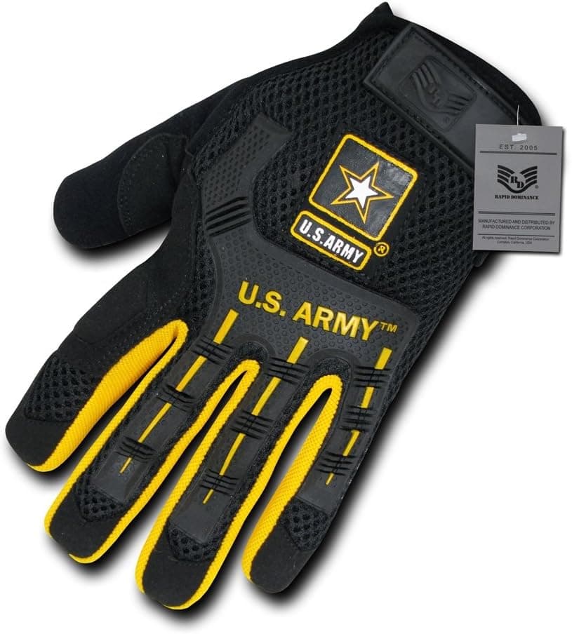 Rapdom Tactical Army Molded Knuckle Mechanic's Gloves