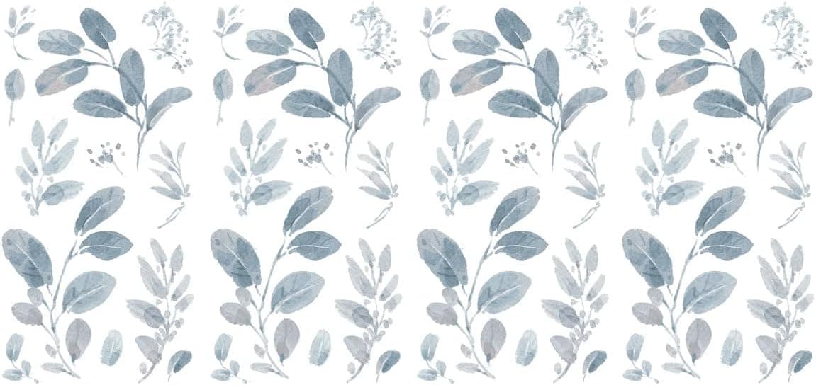 RoomMates RMK5154SCS Dancing Leaves Peel and Stick Wall Decals , Blue