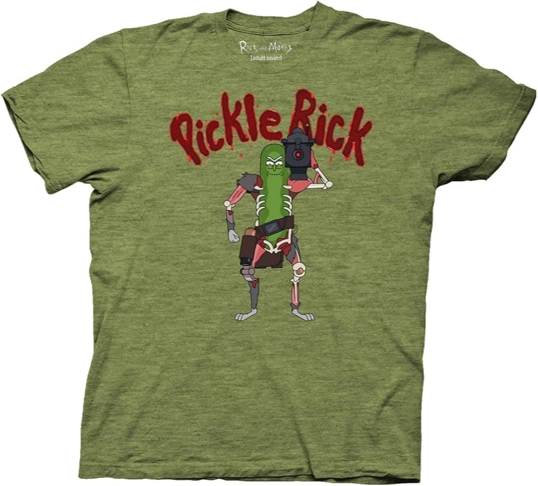 Ripple Junction Rick and Morty Pickle Rick Lazer Adult T-Shirt