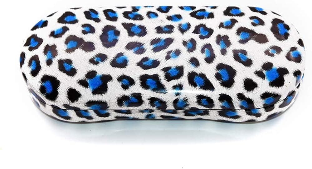 Glasses Case Hard Shell Leopard Print | Eyeglass Case For Men, Women, and Kids