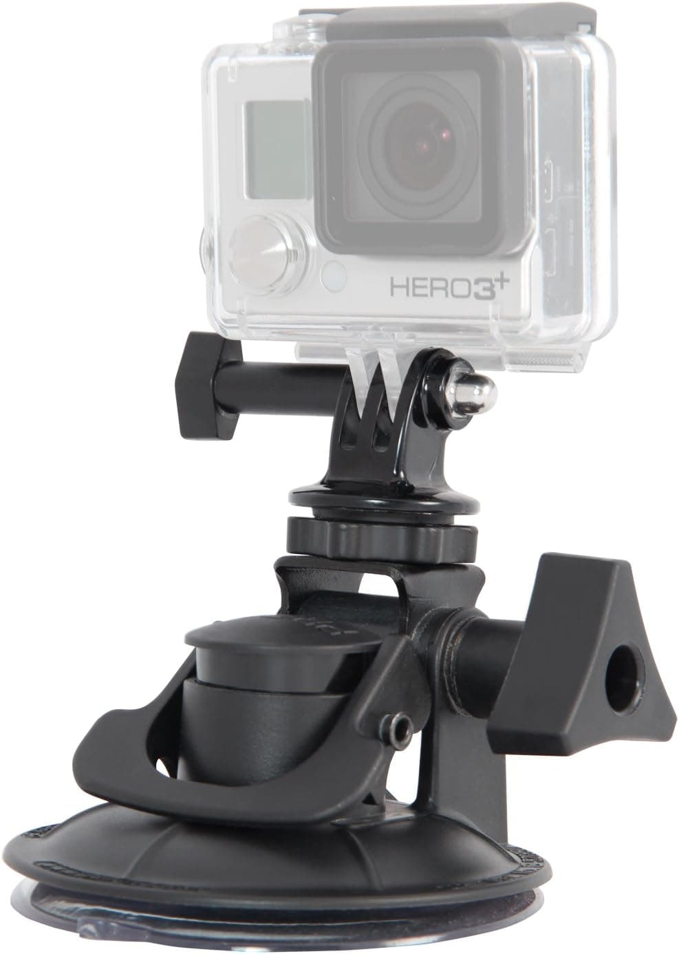 Delkin Devices Fat Gecko Stealth Suction Camera Mount with GoPro Adapter (DDMNT-SLTH-GP),BLACK