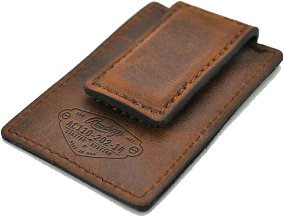 Rawlings Red Label American Handcrafted Leather Brown Money Clip - AC110-202