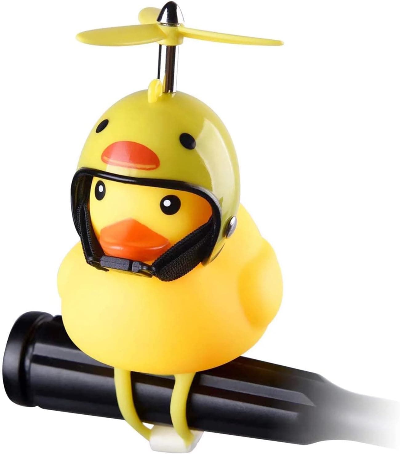 NGHTMRE Cute Duck Bicycle Horns Squeeze Duck w/Lovely Helmat Silicone Elasticity Belt Designed for Kids Sport Outdoor