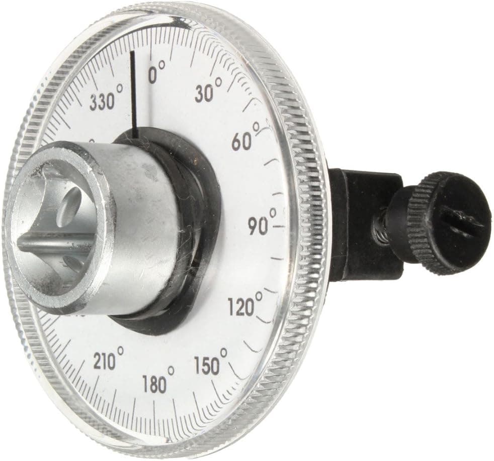 Mokylor 360° Adjustable 1/2" Drive Torque Angle Gauge, Torquemeter Wrench Set,Professional Measurer Tool