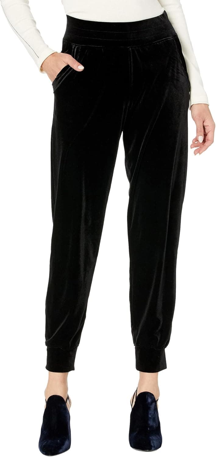 Liverpool Pull-On Stretch Velvet Joggers