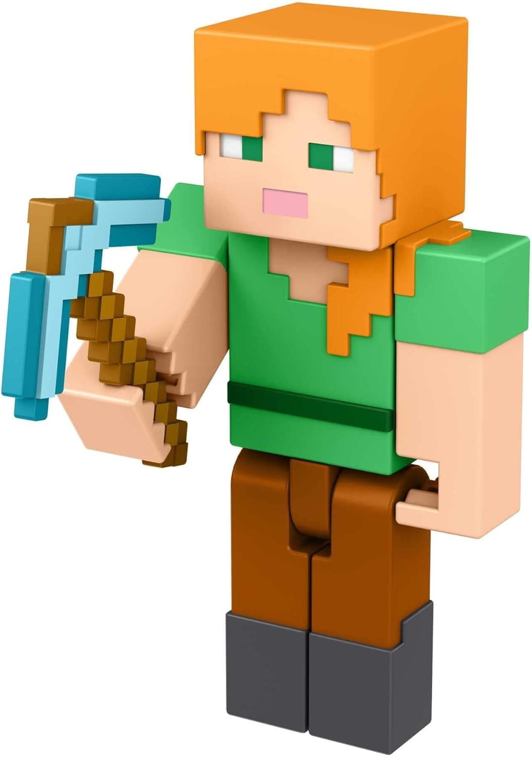 Mattel Minecraft Alex Action Figure, 3.25-in, with 1 Build-a-Portal Piece & 1 Accessory, Building Toy Inspired by Video Game, Collectible Gift for Fans & Kids Ages 6 Years & Older