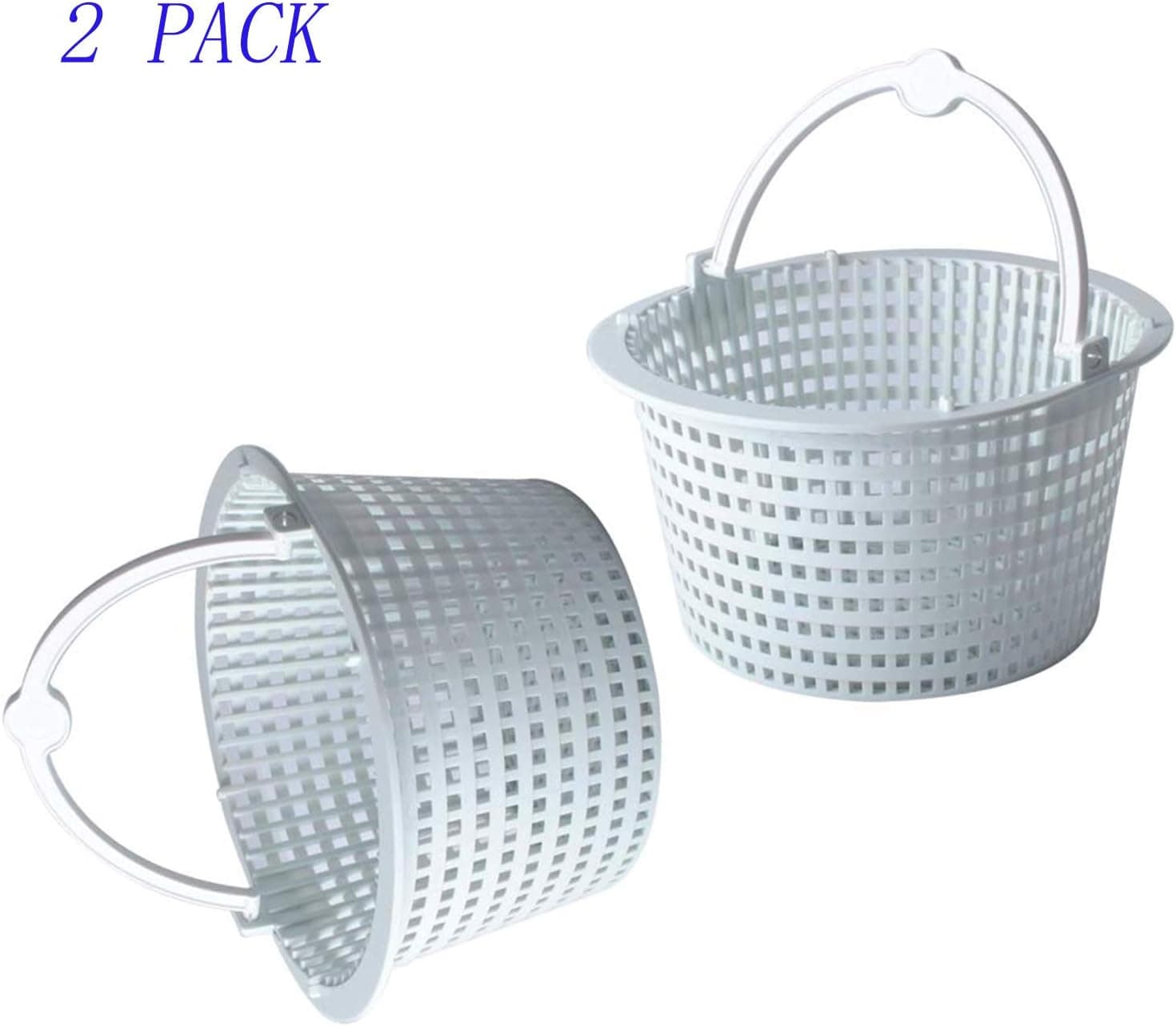 Wadoy SPX1091C Skimmer Basket(2PCS) for Hayward Automatic Skimmers with Handle Replace SP1091lx, SP1091wm Basket